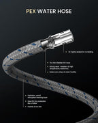 APPASO 2 Hole Kitchen Faucet, 3 Modes Matte Black Kitchen Faucet with Pull Down Sprayer, High Arch Kitchen Sink Faucet with Side Single Handle 2 Pieces