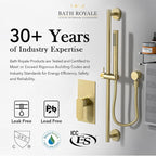 Bath Royale Modern Kitchen Faucet with Pull Down Spray - Single Control, All Metal, Polished Chrome