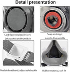 Respirator Mask Reusable Half Face Gas Cover/ Shield with Safety Glasses, Filters for Painting, Welding, Polishing, Woodworking and Other Work Protection (Medium)