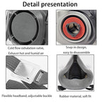 Respirator Reusable Half Face Cover Gas Mask with Safety Glasses, Filters for Painting, chemical, Organic Vapor, Welding, Polishing, Woodworking and Other Work Protection