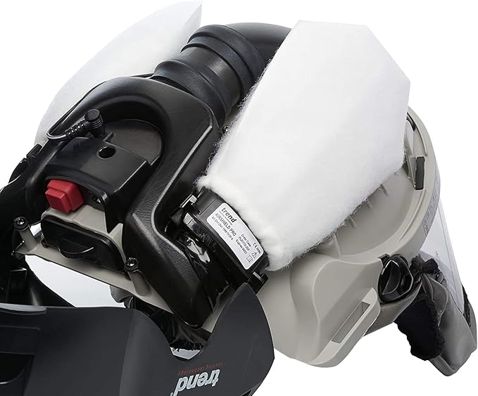 Trend Airshield Pro Respirator & Face Shield Bundle with Additional Battery Charging Cradle & 8-Hour Rechargeable Battery, AIR/PRO/D6, Black