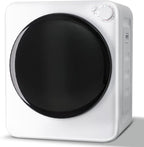 800W Electric Portable Clothes Dryer, High End Laundry Front Load Tumble Dryer Machine with Stainless Steel Tub, 5 Mode Simple Control Knob secadora de ropa for Apartment, Dorm, RV