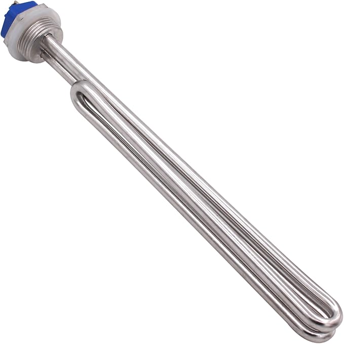 DERNORD 2500W 208V Screw-In Foldback Water Heater Element - Low Watt Density