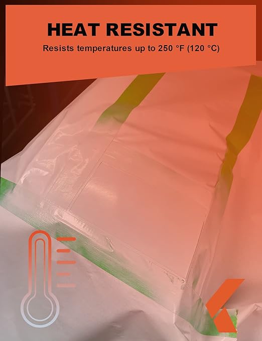 Painters Tape for Car - Green No Residue Automotive Masking Tape - Heat Resistant for Paint Booth, 1.88 Inches x 60 Yards, 4 Rolls
