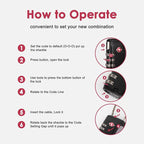 TSA Locks for Luggage, Compatible Locks 4 Digit Padlock for School Gym Sports Locker Combination Lock Security Padlock Travel Lock for Suitcase Luggage Backpack, Cabinet Filing Cabinets（2 Pack ）