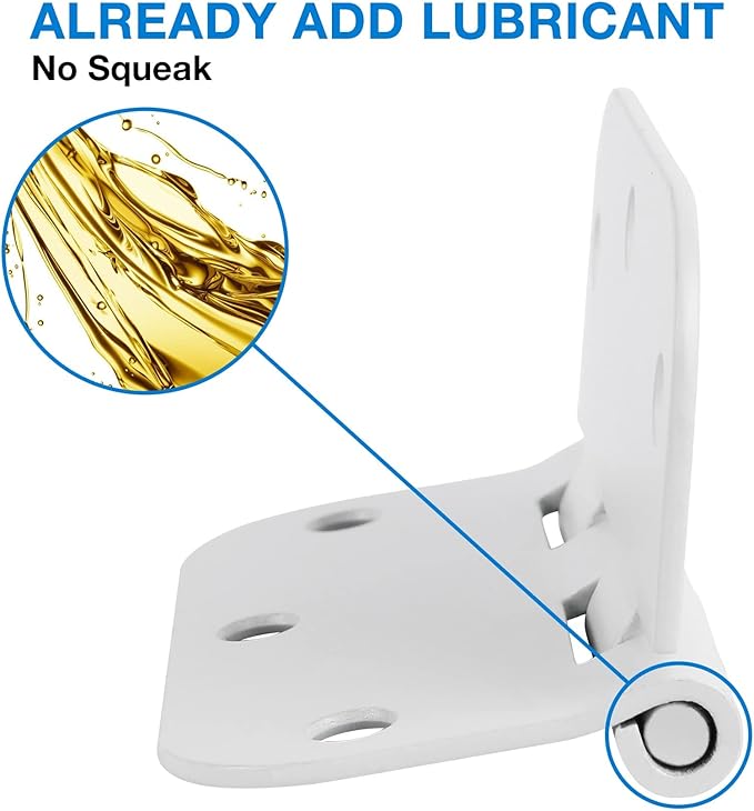 12 Pack Interior 3.5" Door Hinges for Doors 3 1/2 Inch White Matte Rounded 5/8" Noise Free Flat Residential Standard Hinge for Study Spare/Play/Lounge/Bed Room,Walk-in Closet,DIY Table,Celler,Balcony