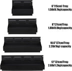 Mayouko 4PCS Magnetic Tool Parts Tray Shelf Set, Magnetic Storage for Toolbox, Tool Box Accessories for Van Workshop, Garage,Toolbox, Tool Chest, 6",8",10",12" Magnetic Tray
