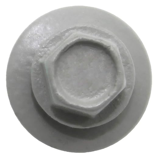 #14 Metal ROOFING SCREWS(250) Screws x 1-1/2" ABC GRAY Hex Washer Head Sheet Metal Roof Screw. Self starting/self tapping metal to wood with EPDM washer. Colored head. for corrugated roofing