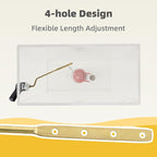 iFealClear Universal Metal Side Toilet Flush Hnadle Replacement, Angle Mount Toilet Handle Replacement Compatible with Kohler, American Standard, TOTO, Mansfield, Solid Brass, Oil Rubbed Bronze