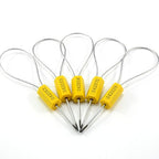 1000 pcs Anti-Theft Security Cable Ties Numbered Steel Wire Security Tags Pull-Tite Metal Cable Truck Seals Self-Locking Padlock Safety Shipping Strap for Truck Trailer Doors(Yellow)