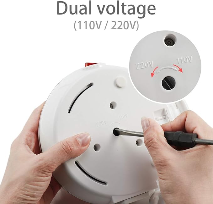 Ultrathin Upgraded Food Grade Silicone Travel Foldable Electric Kettle Boil Dry Protection Portable with Dual Voltage and Separable Power Cord,555ML 110-220V US Plug