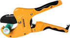DOMINOX PVC Pipe Cutter, Cuts up to 2-1/2" PEX, PVC, PPR, Plastic Hoses& Plumbing Pipes,Ratchet PVC Cutter Tool with SK5 Blade and Aluminum Alloy Body