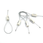 1000 pcs Numbered Security Cable Seals Pull-Tite Anti-Theft Trailer Tags Steel Wire Metal Cable Safety Padlock for Truck Container (White)