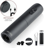 AIKARO - Electric Wine Bottle Opener Automatic Corkscrew, Rechargeable (Set C)