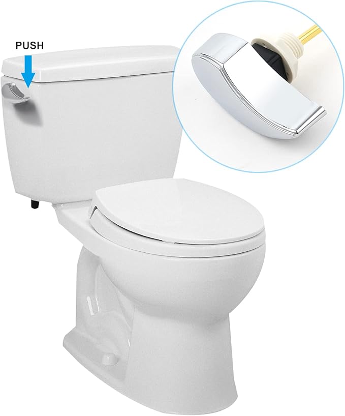 Hibbent 2 Pack Toilet Handle Replacement Compatible with TOTOTHU004-CP Trip Lvr for ST701, CST854, Side Mount Toilet Flush Handle, Tank Flush Lever, Chrome