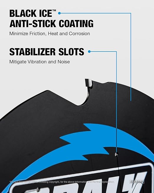 CRALY 6-1/2 Inch 4 Teeth Hardie Fiber Cement Circular Saw Blade, 5/8 Inch Arbor, Polycrystalline Diamond Tipped (PCD), Thin Kerf, Black Ice™ Coating, for Laminate Flooring(C0604FC)
