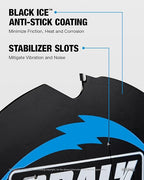 CRALY 6-1/2 Inch 4 Teeth Hardie Fiber Cement Circular Saw Blade, 5/8 Inch Arbor, Polycrystalline Diamond Tipped (PCD), Thin Kerf, Black Ice™ Coating, for Laminate Flooring(C0604FC)