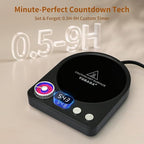 VOBAGA Coffee Mug Warmer with Smart Memory System & 9-Temperature Setting, Coffee Cup Warmer with Customize Timer & Precise Minute Timing, Suitable for Work, Reading, Sleeping
