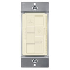 TOPGREENER Kalide Combo Dimmer Switch with 3-Speed Fan Control, Light and Fan Combination Switch, Single Pole, 2.5A, 200W LED/CFL, Neutral Wire Not Required, TGDSFS3-LA, Light Almond