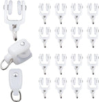 Bendable Ceiling Curtain Track White Pulley 20pcs