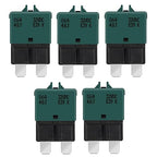 GLOSO Circuit Breaker E39 (T3) Manual Reset Fuse for Car Truck RV Automotive Marine Boat Trolling Motor & Custom Wiring Audio Battery Protection/Low Profile ATC/ATO (6A - 5 Pack)