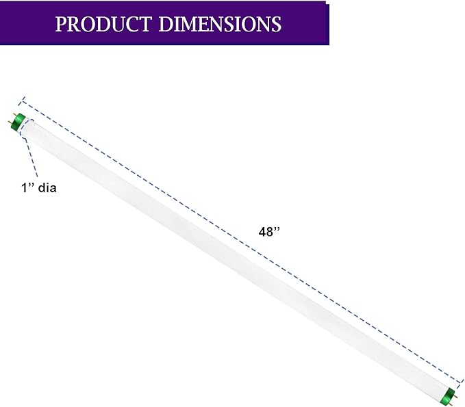 DYSMIO Case of 30 48 inch 32 Watts T8 High CRI Fluorescent Tube Light eco- Friendly Replacement Bulbs with Alto II Technology- 30 Pack, 4000K - Cool White