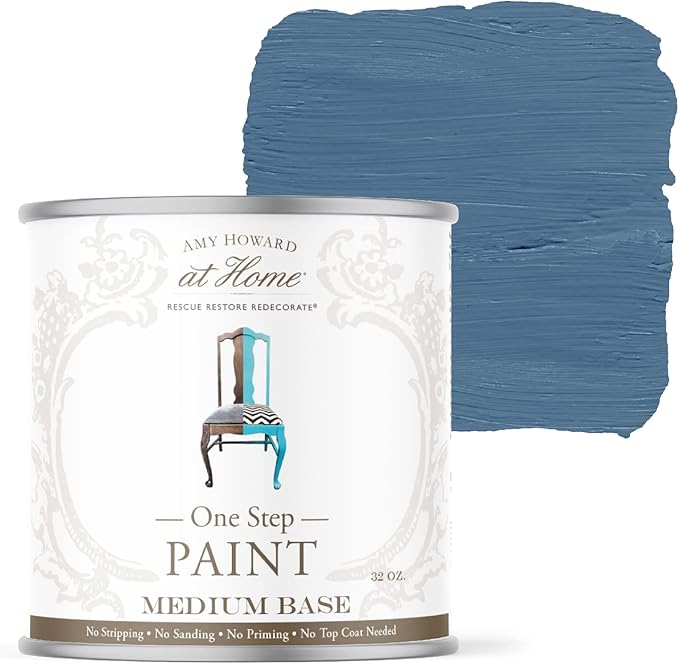 AMY HOWARD AT HOME Chalk-Based One Step Paint for Furniture, Cabinetry, Decor, Finish, and More | No Stripping, Sanding, or Priming | Medium Base | 32 Ounce | Mai Dragon