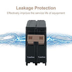 2 Pole 60 Amp Circuit Breaker Plug on Mount Standard Miniature Circuit Breaker Thermal Magnetic Protection