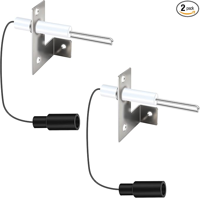 Saillong 2 Packs RV Water Heater Parts, Spark and Sensor Electrode, 2-Prong, Compatible with 93868 Atwood, Water Heater Igniter Repair Replacement Parts for RV, Camper, Trailer and More