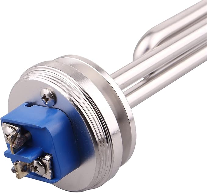 DERNORD 1.5" Inch (OD50.5mm) Tri-clamp Foldback Heating Element Stainless Steel Immersion Water Heater (240V 2500W)