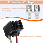 Pilot Assembly for Water Heater Parts Compatible with Rheem Ruud Richmond SP21058 SP20824 SP20754 SP20800 | NG/LP Universal Burner Ignition Replacement Kit with Thermopile & Sparker