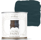 AMY HOWARD AT HOME Chalk-Based One Step Paint for Furniture, Cabinetry, Decor, Finish, and More | No Stripping, Sanding, or Priming | Dark Base | 16 Ounce | Brooks Grey