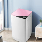 Casart Washing Machine Portable Washer W/ 7.7 Lbs Weight Capacity Washer and Dryer Full Automatic Washing Machine (Pink&White)