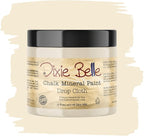 Dixie Belle Paint Company Chalk Finish Furniture Paint - Drop Cloth (16oz) - Matte Linen White Chic Chalk Mineral DIY Furniture Paint