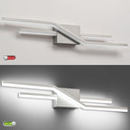 SOLFART Vanity Lights for Bathroom Dimmable Modern Brushed Nickel Bathroom Light Fixtures Over Mirror 32 Inch