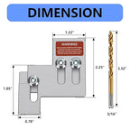 Generator Interlock Kit Compatible with Square D QO or Homeline 100 or 125 Amp Panels. 3/4 to 7/8 Inch Spacing Between Main and Branch Breaker, Safety Generator Interlock Kit(SQD100A)