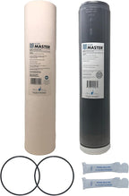Home Master CsetBB2SmgCC Whole House Replacement Filter Set, 4-layer Sediment 25 to 1 micron, Heavy Duty Up-flow KDF85 Catalytic Carbon, 2 orings & grease