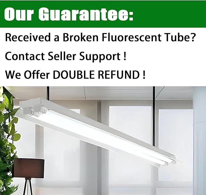 F20T12/WW 20 Watt Soft Warm White, T12 Fluorescent Tube Light Bulb 20W 24 Inch, 2Ft F20T12/DSW/RP Replacement for F20T12 F20T12KB/ECO/RVL F20T12KB/ECO F20T12/SPX30 1250Lm G13 4 Count
