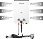 GASLAND Goshower G10 2.64GPM Outdoor Propane Tankless Water Heater, Ultra Slim PortableCamping Propane Shower for Off Grid, 68,000 BTU