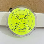 Circular Bubble Level with Double Sided Adhesive Bottom Spirit Levels Leveling Measuring Tools (50x10mm)