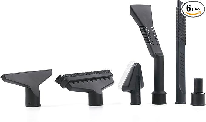 WORKSHOP Wet/Dry Vacs Vacuum Accessories WS17854A Homeowner DIY Kit for Wet Dry Vacuum Cleaners, 1-1/4-inch and 1-7/8-inch Shop Vacuum Attachments with 1-7/8-inch Hose Adapter, for General Cleaning