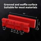 S&F STEAD & FAST Soft Jaws for Bench Vise 4.5 inch, 2 pairs, Strongly Magnetic Vise Jaw Pads, TPU, Multi-Groove and Textured Inserts, for Clamping Woodworking Metal Plastics