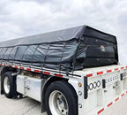 Mytee Products 2 Pack Truck Flatbed Trailer Tarps Combination Lumber Tarp 24x27 (8' Drop) - Black