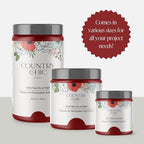 Country Chic All-in-One Chalk Paint for Furniture, Cabinets, Home Decor, Eco-Friendly, Matte Finish, Built-In Primer & Top Coat for Wood, Metal - Paint the Town (Red) - Pint 16 oz (475 ml)