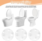 3pcs Toilet Flapper Replacement Kit Compatible with Vormax Standard Toilet Tank, 3 Inch Silicone Flapper Seal Gasket for Standard Tank Components