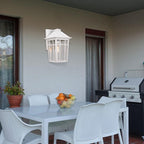 Darkaway Outdoor Sconce Lights Wall Light Fixtures, 14inch Large Porch Light Outdoor Wall Anti-Rust Waterproof Aluminum with Glass Exterior Light Fixture for Patio Yard Doorway Garage (Large, White)