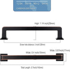 20 Pack 5 Inch Kitchen Cabinet Handles Oil Rubbed Bronze Cabinet Pulls Kitchen Cabinet Hardware Kitchen Handles for Cabinets Cupboard Handles Bronze Cabinet Handles