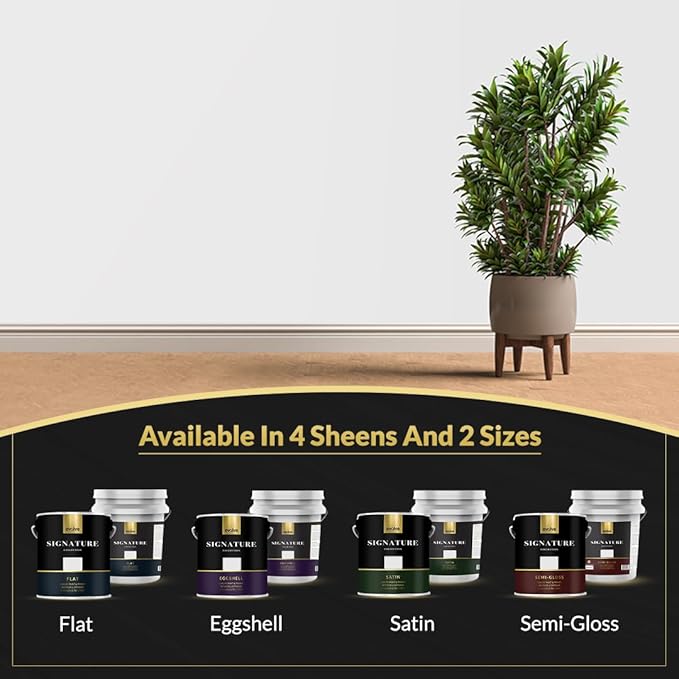 EVOLVE Signature Paint & Primer: Luxury Paint & Primer for Indoor & Outdoor Surfaces, Minimal Odor, Satin Sheen (Fog Gray, 5 Gallon)