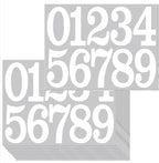 100 PCS Mailbox Numbers for Outside, Vinyl Numbers Stickers Mailbox Number Decals, Self-Adhesive Waterproof Numbers for Mailbox Window Door Trucks Address Number (White, 4 inch)