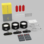 Koopala 3PACK Rechargeable LED Wall Sconce, Cordless Battery with Remote Powered Wall Sconce, 3 Brightness Levels, 360° Swivel Magnetic Shade for Bedrooms, Hallways, Den and Reading Spaces（Black）